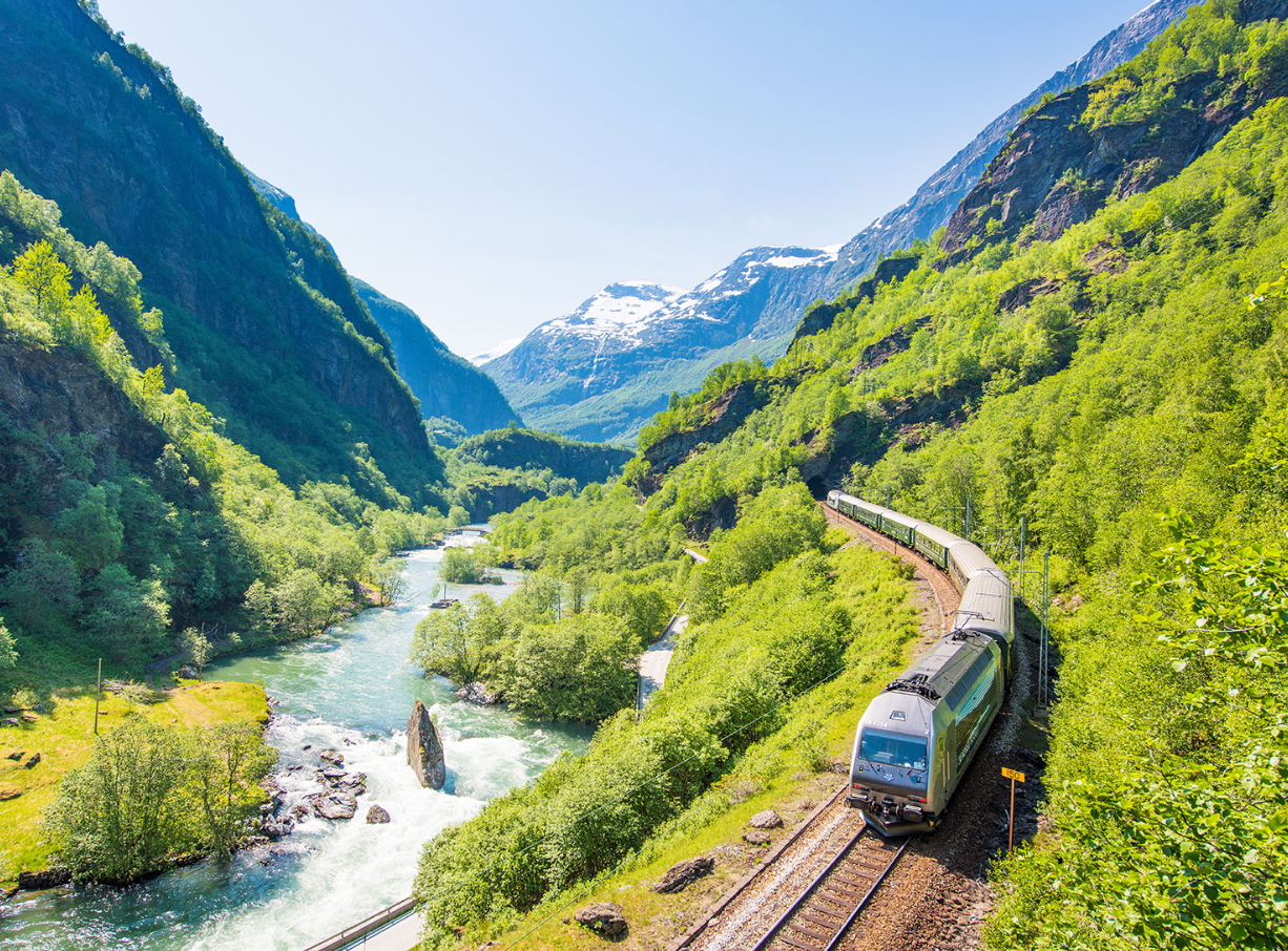 Watch the landscape roll by in the comfort of your rail carriage.