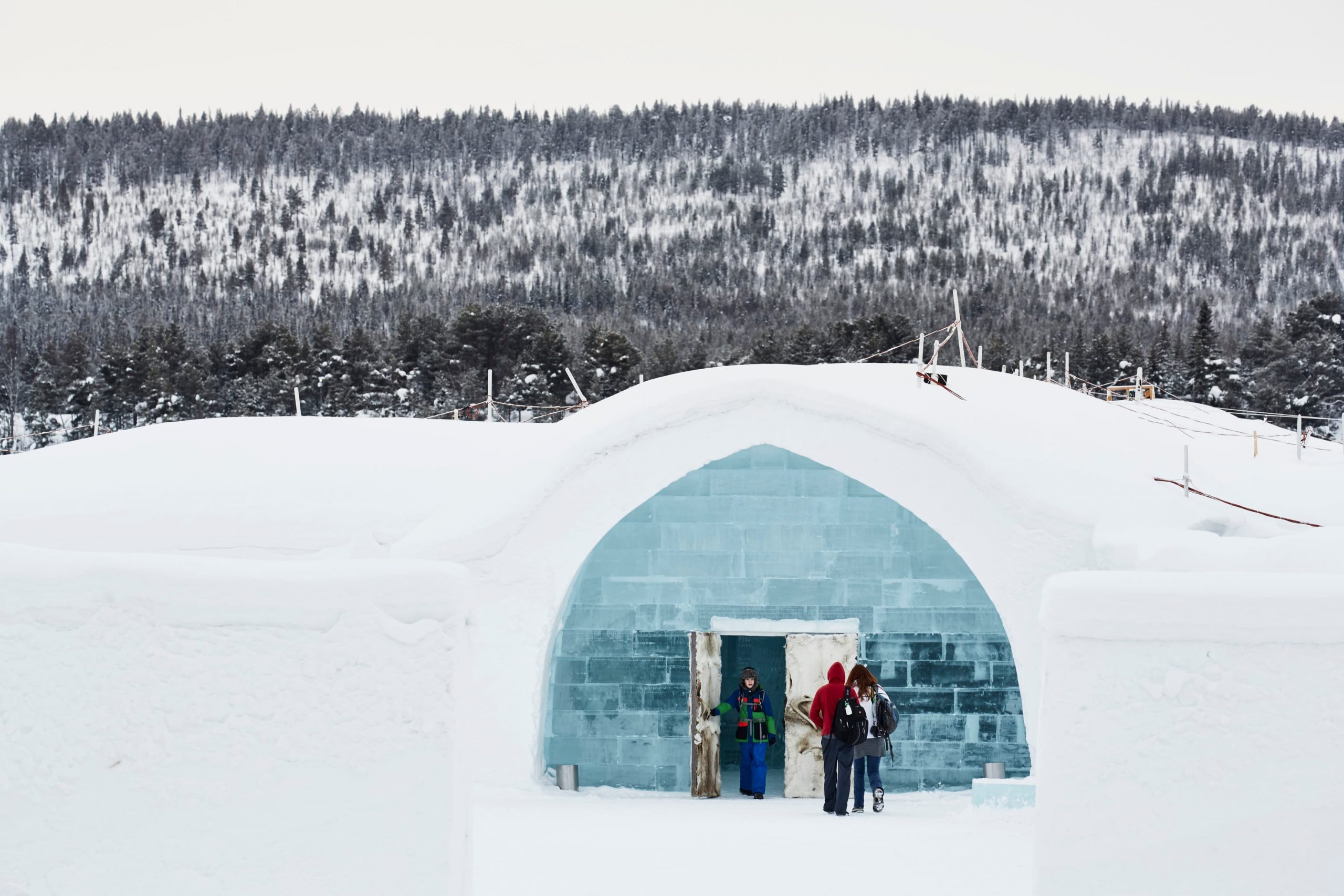 The entrance to the Icehotel (photo credit Hans Olof Utsi)