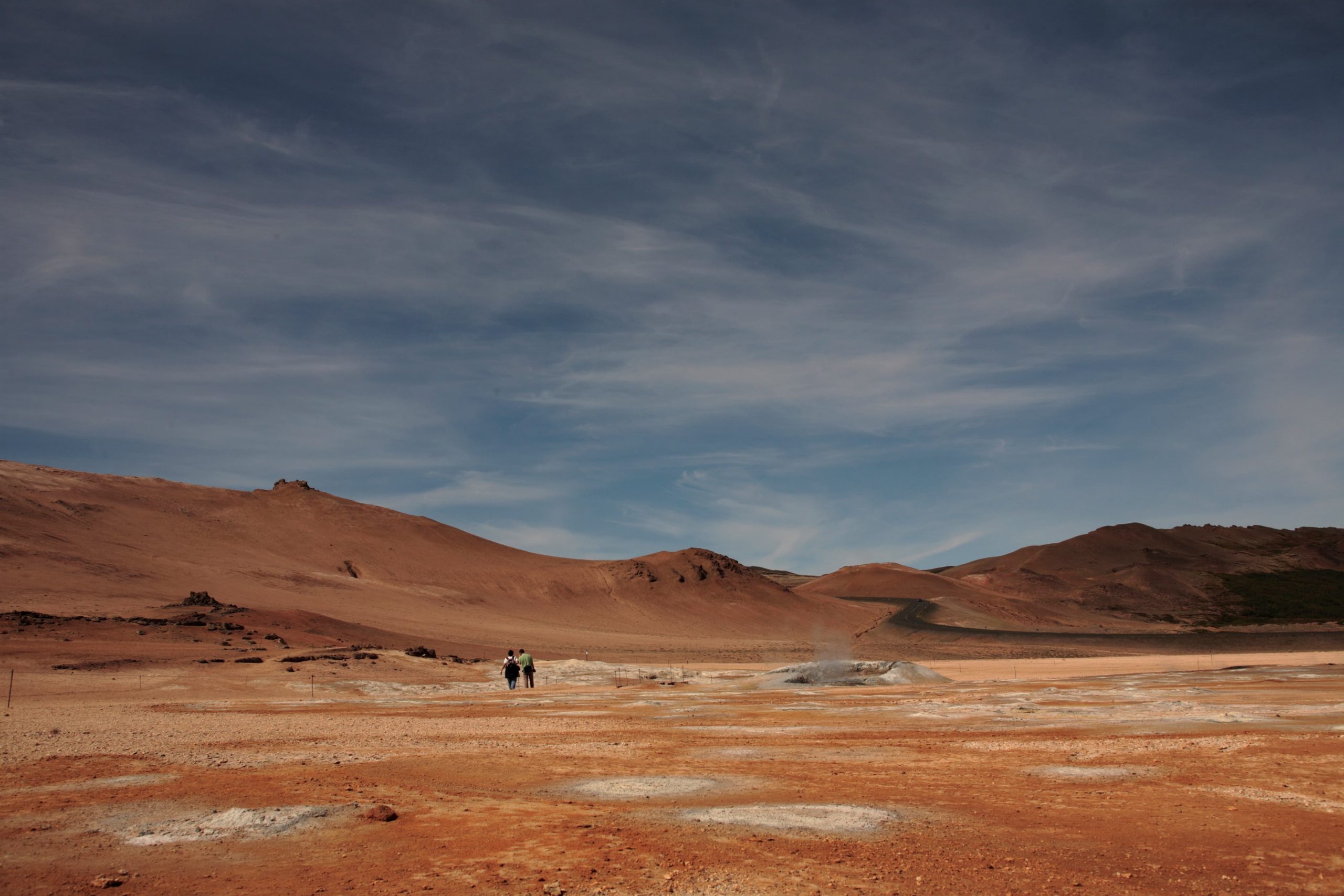 The extreme landscape at Namaskard in Iceland