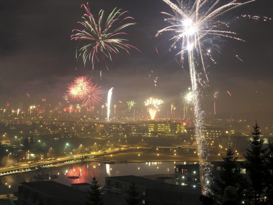 Celebrating New Year's in Reykjavik