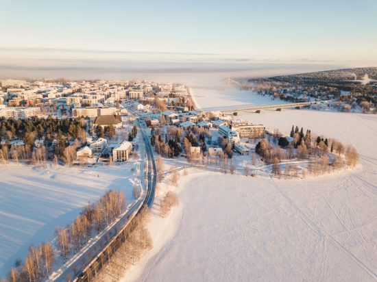 Aerial view of Rovaniemi (Visit Rovaniemi)
