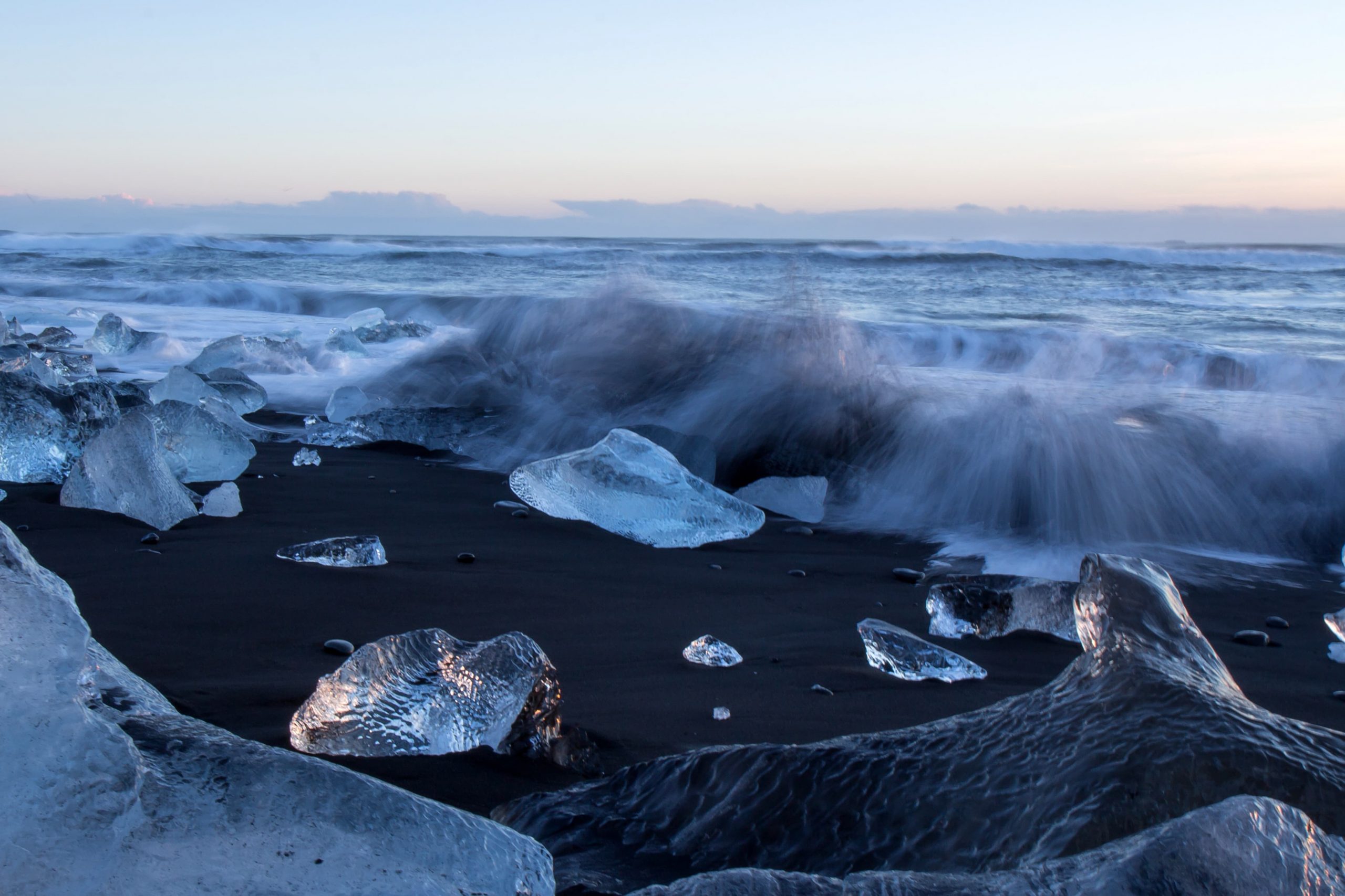 Diamond Beach - See ice on the beach