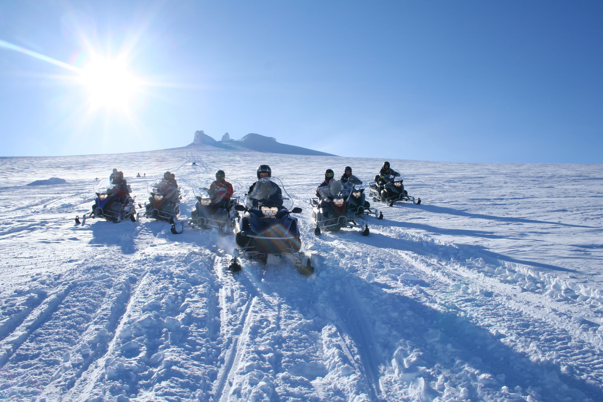 Snowmobiling at Snaefellsjokull