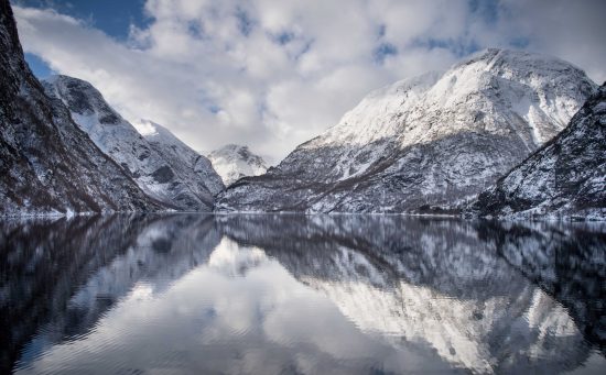 Winter landscape of the Naeroyfjord (credit: norwaysbest.com)
