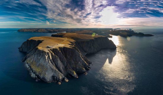 Aerial view of Nordkapp (North Cape), Norway
