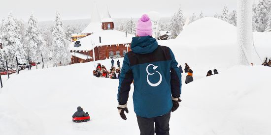 Fun times at Snowman World Rovaniemi Arctic Circle Lapland Finland