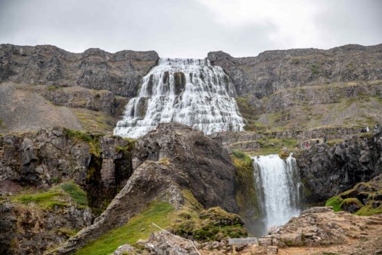 Dynjandi waterfall is one of Iceland's most impressive and beautiful waterfalls. 
